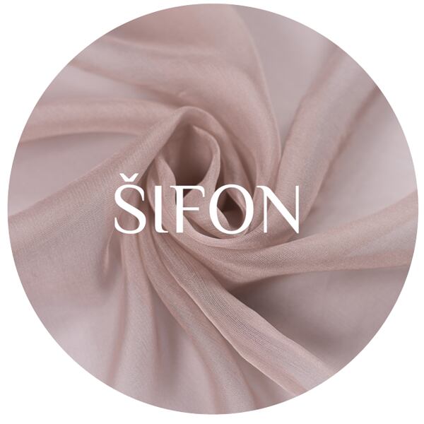 hedvábný šifon metráž