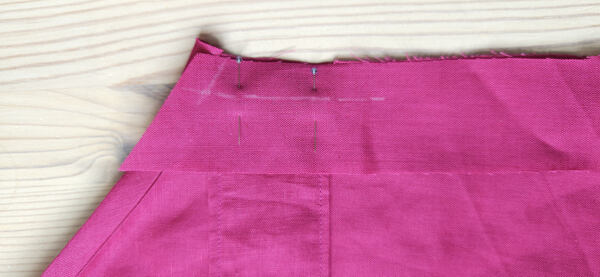 letní lněné šaty - šití