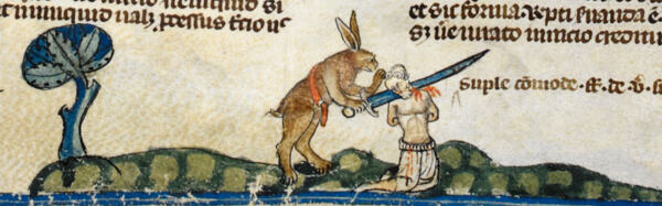 středověký bestiář zajíc