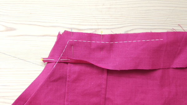 letní lněné šaty - šití