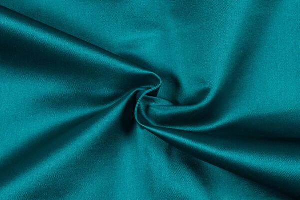 Satén dyšes, kachní modř