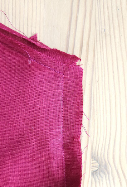 letní lněné šaty - šití