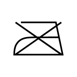 symbol ošetřování textilií žehlení