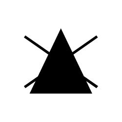 symbol ošetřování textilií bělení