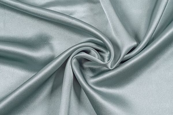 Modrý satén hedvábí metráž