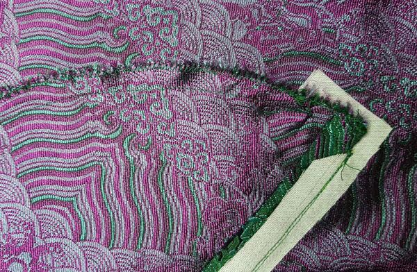 Šití výpustkové kapsy - sešití kapsového váčku - hotový kapsový váček