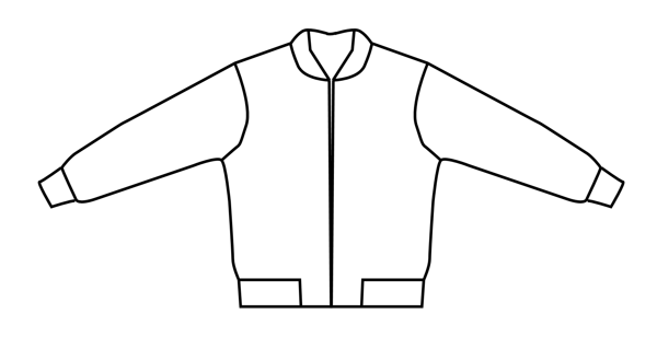 dámský bomber návod na šití