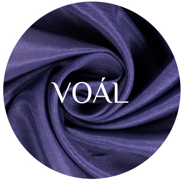 hedvábný voál metráž 