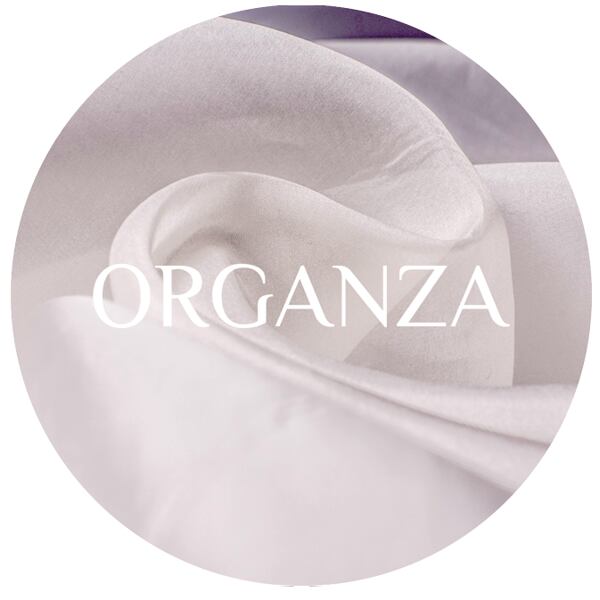 hedvábná organza metráž