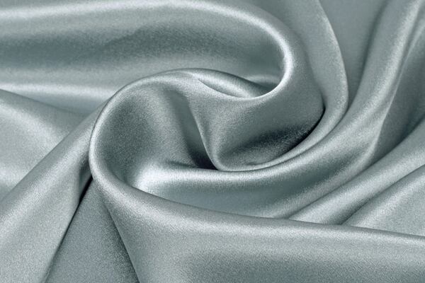 Modrý satén hedvábí metráž