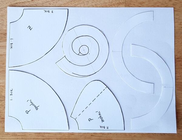 jak ušít zavinovací sukni střih