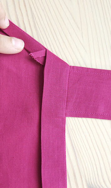 letní lněné šaty - šití