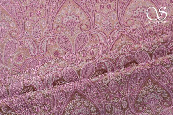 Brokát knížecí, růžovo-pudrový