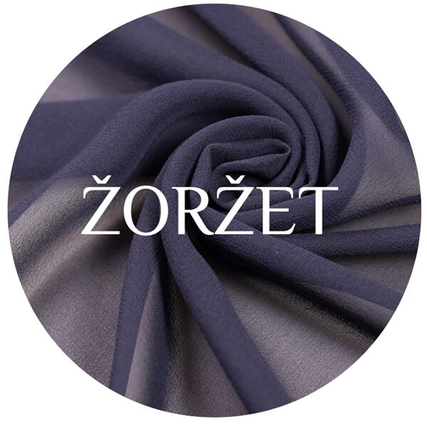 hedvábný žoržet metráž