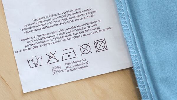 Symboly praní na etiketě