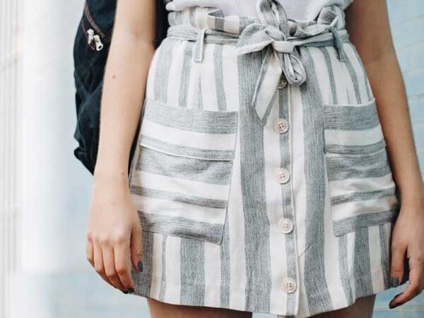 pruhovaná sukně