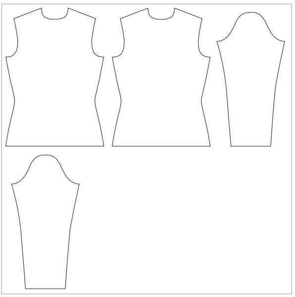 Jak ušít tričko - kladení střihu na látku