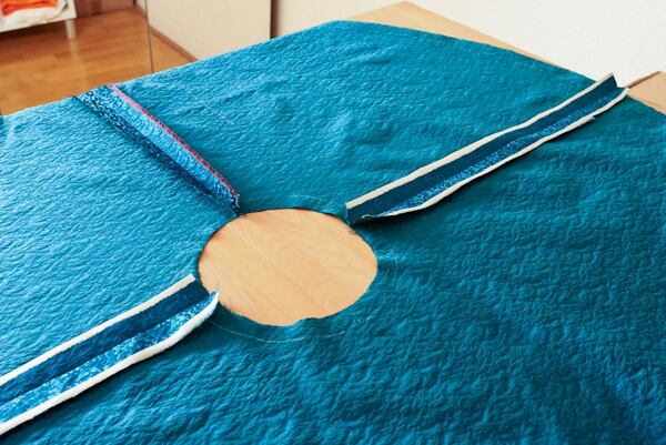 Jak ušít kolovou sukni – sešité švy