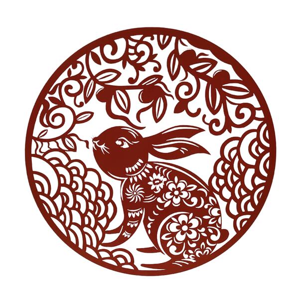 rok zajíce, symbolika zajíce na látkách