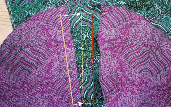 Šití výpustkové kapsy - našití kapsového váčku