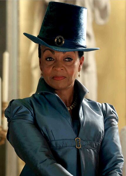 Blue Bridgerton dress lady Danburry