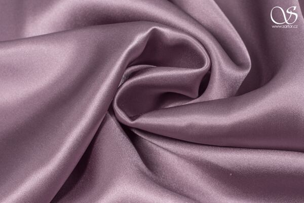 Růžová látka satén hedvábí metráž