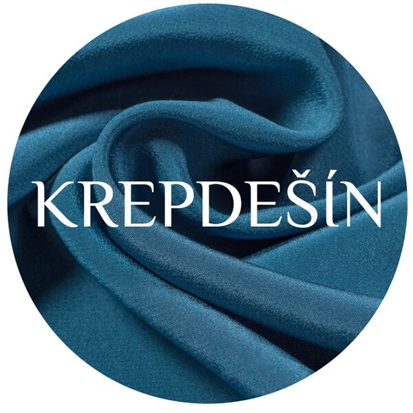 hedvábný krepdešín metráž