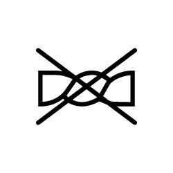 symbol ošetřování textilií neždímat