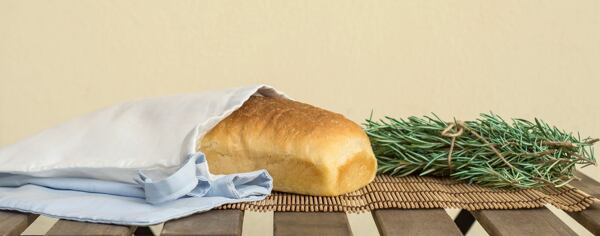 Sáček na pečivo z ramie