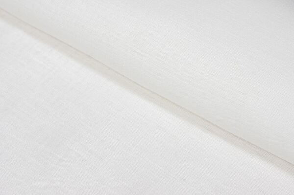 Lněné plátno, lehké, čistě bílé