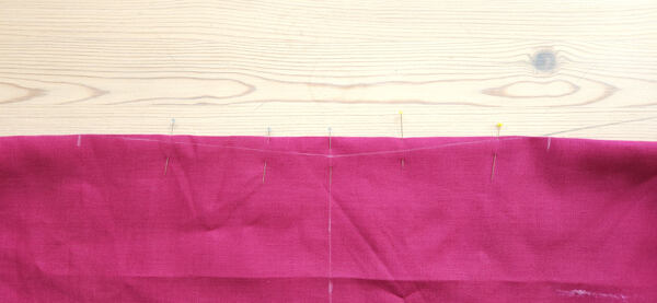 letní lněné šaty - šití