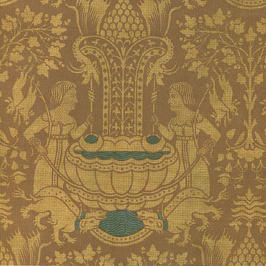 Zlatohlav s vyobrazením lovkyň s ulovenými zajíci, Sicílie, 12.stolet