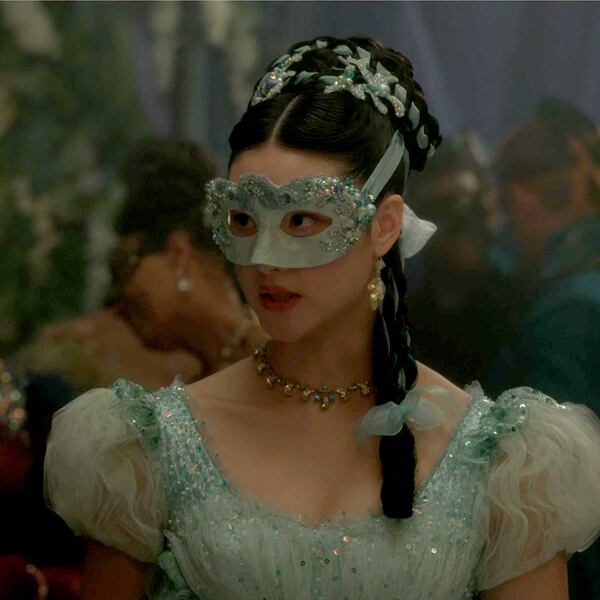 Green Bridgerton dress Posy