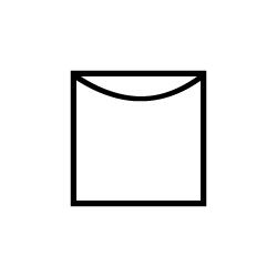 symbol ošetřování textilií sušení