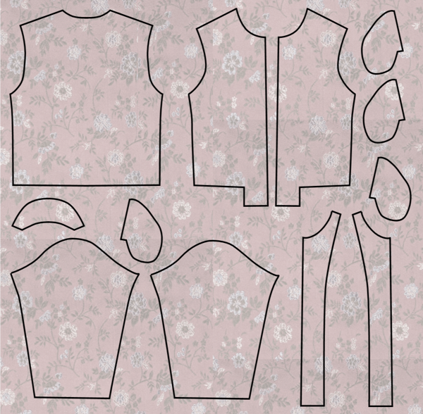 dámský bomber návod na šití střih