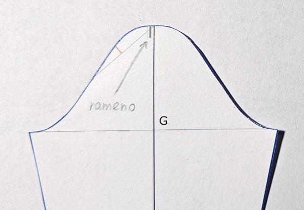 Střih na tričko, konstrukce střihu, tričko na míru