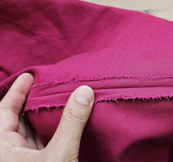 letní lněné šaty - šití