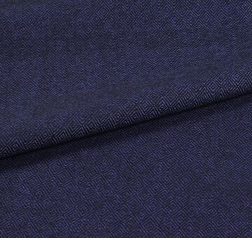 Vlna s diamantovou vazbou, modro-černá