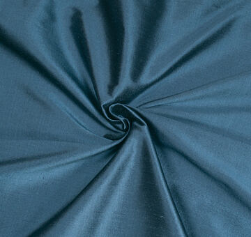 Hedvábný dupion hladký, šanžánový ocelově modrý