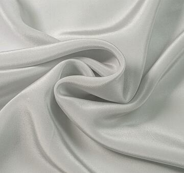 Hedvábný krepdešín, světle šedý