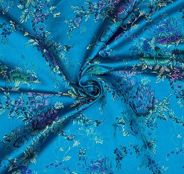 Brokát kytice, tyrkysový