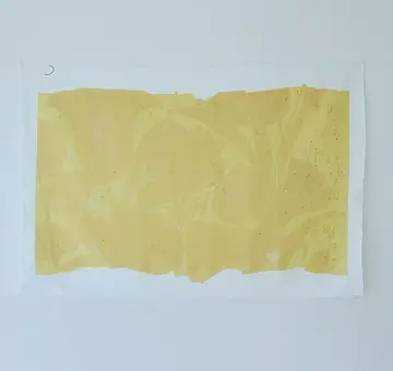 Nani IRO japońska bawełna organiczna "Sanga", podwójna gaza, żółta