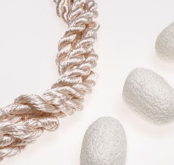 Przędza do haftu, 100% jedwab, nude 39-8