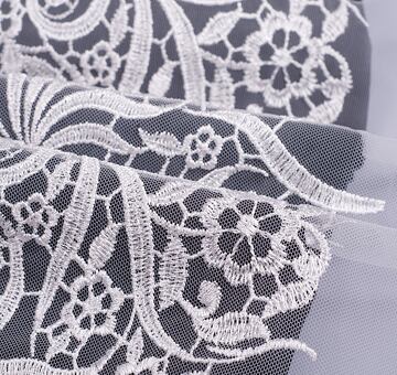 Krajka na tylu Agáta, čistě bílá, II. jakost, 2m