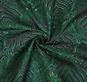 Brokát nebesa, fuchsiovo-tmavě zelený