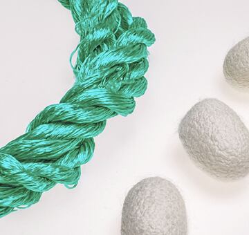 Przędza do haftu, 100% jedwab, turkus 10-5
