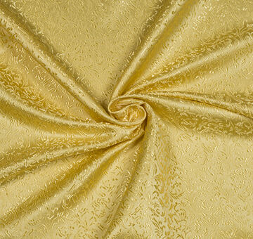 Brokát ornamenty – zlatý, 0.9m