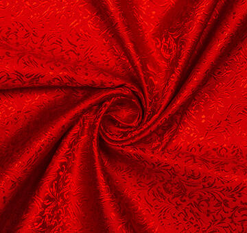 Brokát ornamenty – červený