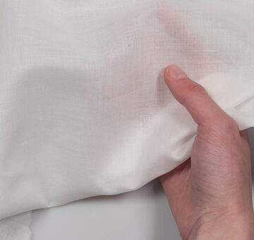 Lněná gáza – bílá ivory, 0.5m