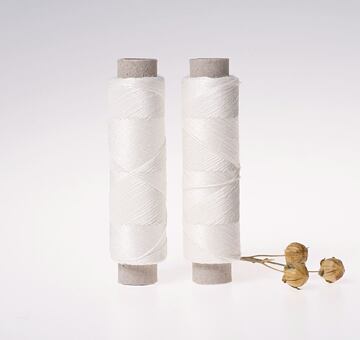 Lněná nit jemná, 20 x 3, 100m, bílá ivory